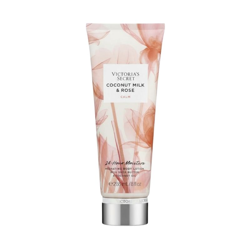Victoria’s Secret Coconut Milk & Rose Hydrating Body Lotion (Calm) — 24‑Hour Moisture, 236 mL / 8 fl oz