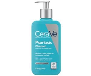 CeraVe Psoriasis Cleanser (2% Salicylic Acid) – Medicated Cleanser, 8 fl oz / 237 mL