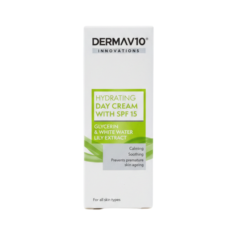 Derma V10 Innovations Hydrating Day Cream with SPF 15