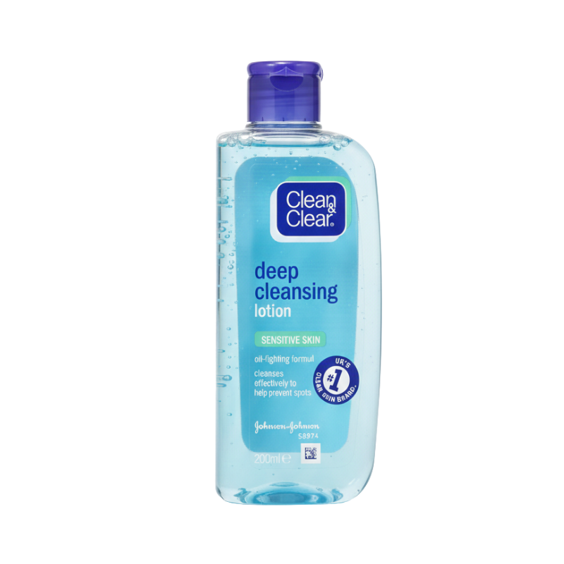 Clean & Clear Deep Cleansing Lotion 200ml (Sensitive Skin Formula)