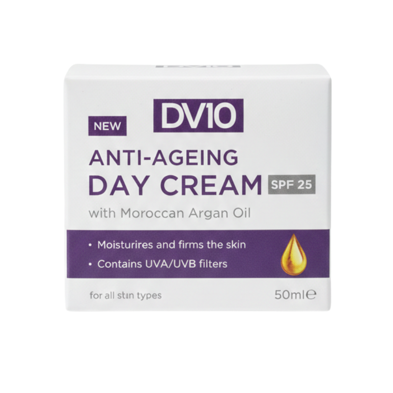 DV10 Anti-Ageing Day Cream SPF 25 with Moroccan Argan Oil