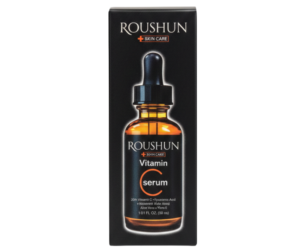 ROUSHUN Vitamin C Serum (with Hyaluronic Acid, Niacinamide, Aloe Vera & Vitamin E 30ml (1.01 FL. OZ.)