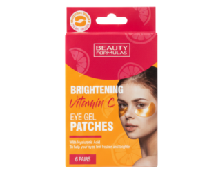 Beauty Formulas Brightening Vitamin C Eye Gel Patches 6 Pairs (12 individual patches)