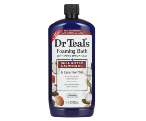Dr. Teal's Foaming Bath with Pure Epsom Salt, Shea Butter & Almond Oil 34 FL OZ (1000 mL)