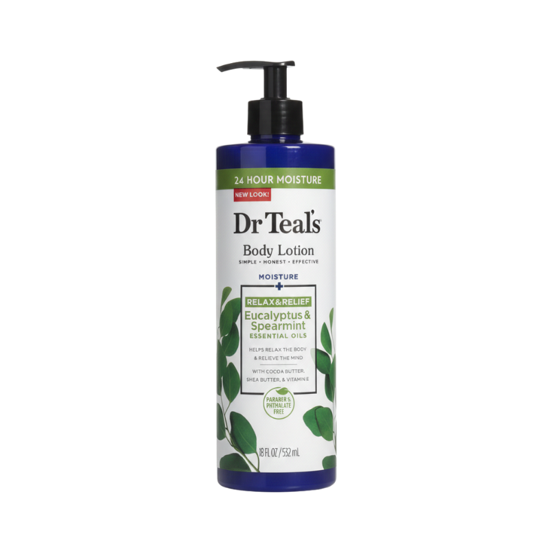 Dr. Teal's Eucalyptus & Spearmint Body Lotion 18 FL OZ / 532 mL