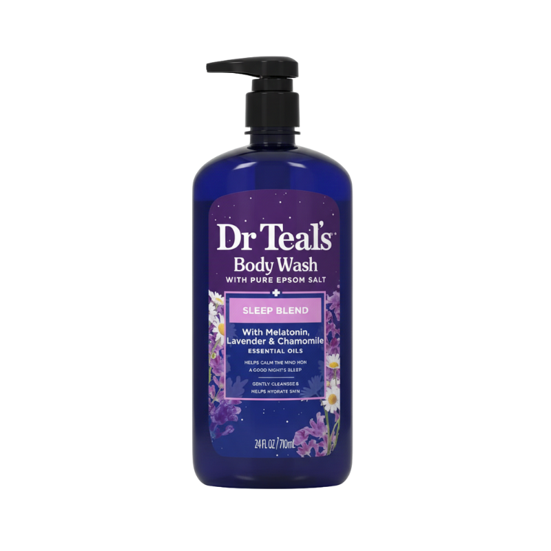 Dr. Teal's Sleep Blend Body Wash with Pure Epsom Salt 24 FL OZ / 710 mL