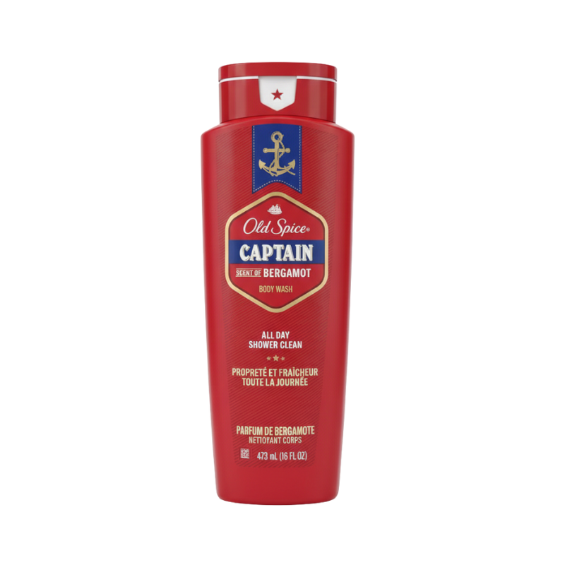 Old Spice Captain Body Wash with Bergamot Scent