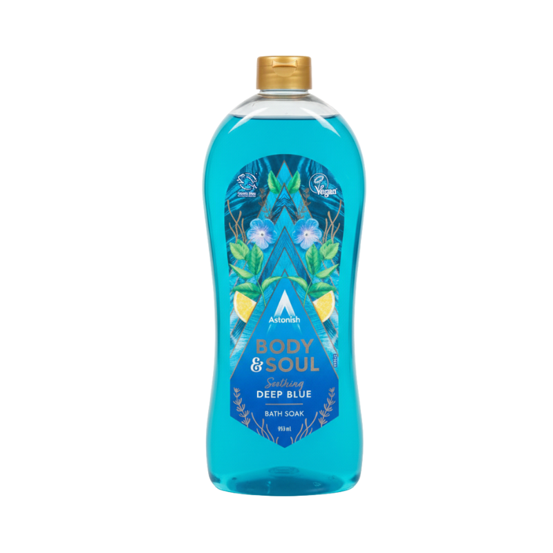 Astonish Body & Soul Soothing Deep Blue Bath Soak 950ml