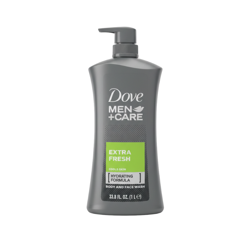 Dove Men+Care Extra Fresh Body and Face Wash 1 Liter (33.8 fl oz)