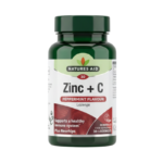 Natures Aid Zinc + Vitamin C Peppermint Flavor Lozenges (with Rosehips),30 Lozenges