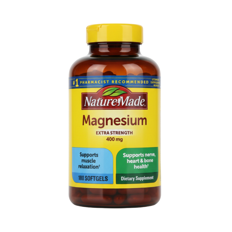 Nature Made Magnesium Extra Strength 400 mg Softgels,180 Softgels