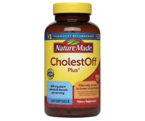 Nature Made CholestOff Plus Softgels,210 Softgels