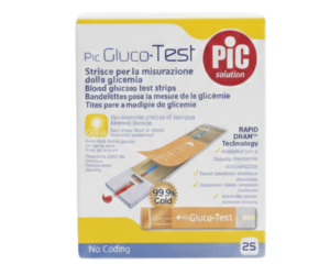 Pic Gluco-Test Blood Glucose Test Strips (25 count)