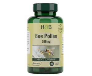 Holland & Barrett Bee Pollen 500mg Vegetarian Tablets, 90 Count