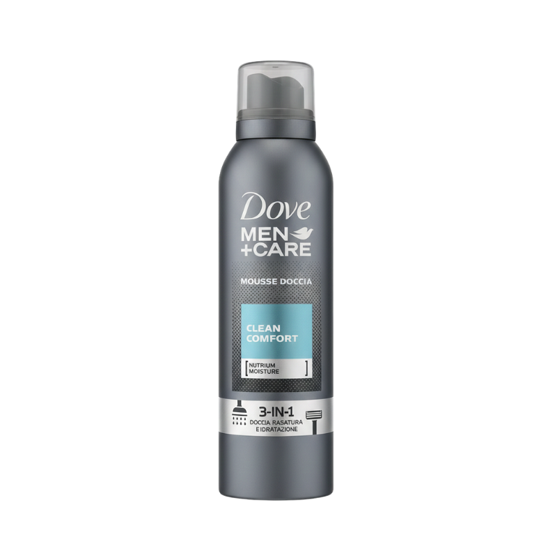 Dove Men+Care Clean Comfort 3-in-1 Shower Foam Mousse
