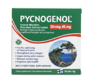 Pycnogenol® Strong 40 mg French Maritime Pine Bark Extract Tablets