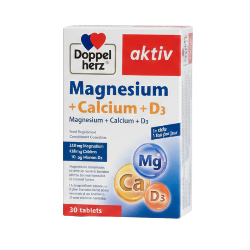 Doppelherz aktiv Magnesium + Calcium + D3,30 Tablets