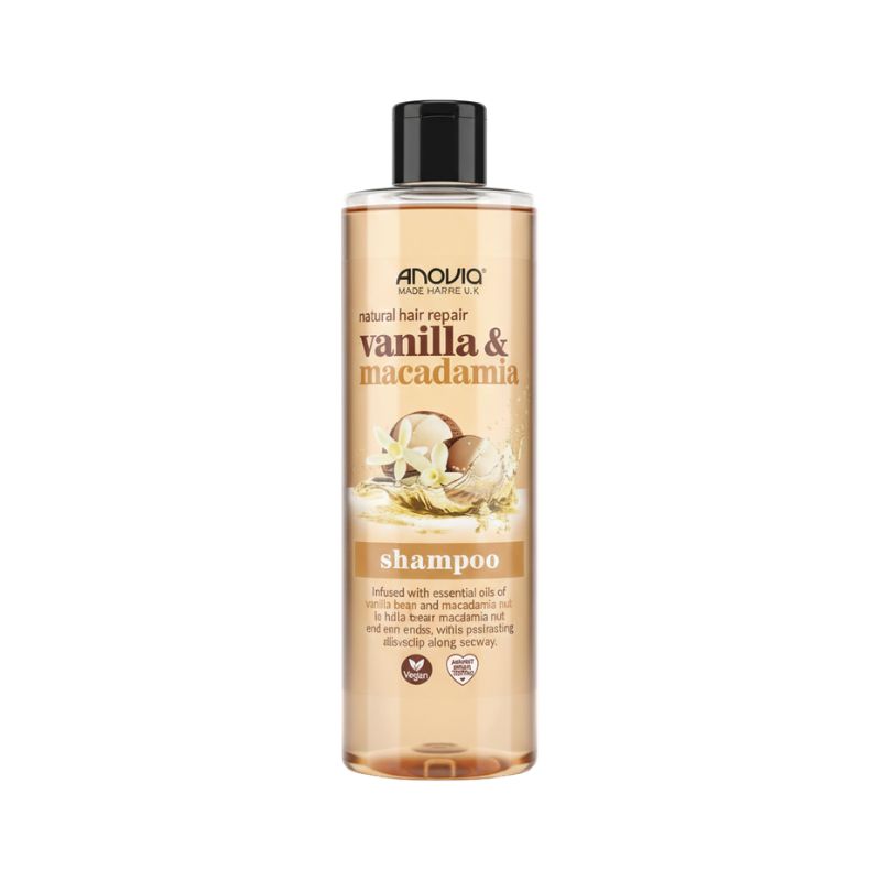 Anovia Natural Hair Repair Shampoo - Vanilla & Macadamia,400ml / 13.5 fl oz