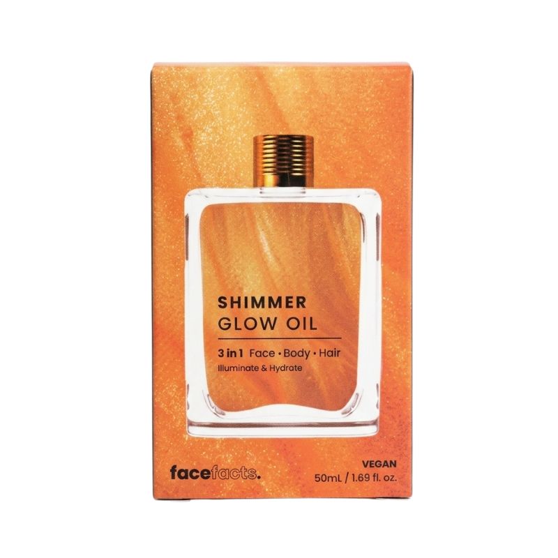 Face Facts 3-in-1 Shimmer Glow Oil (Warm Gold)
