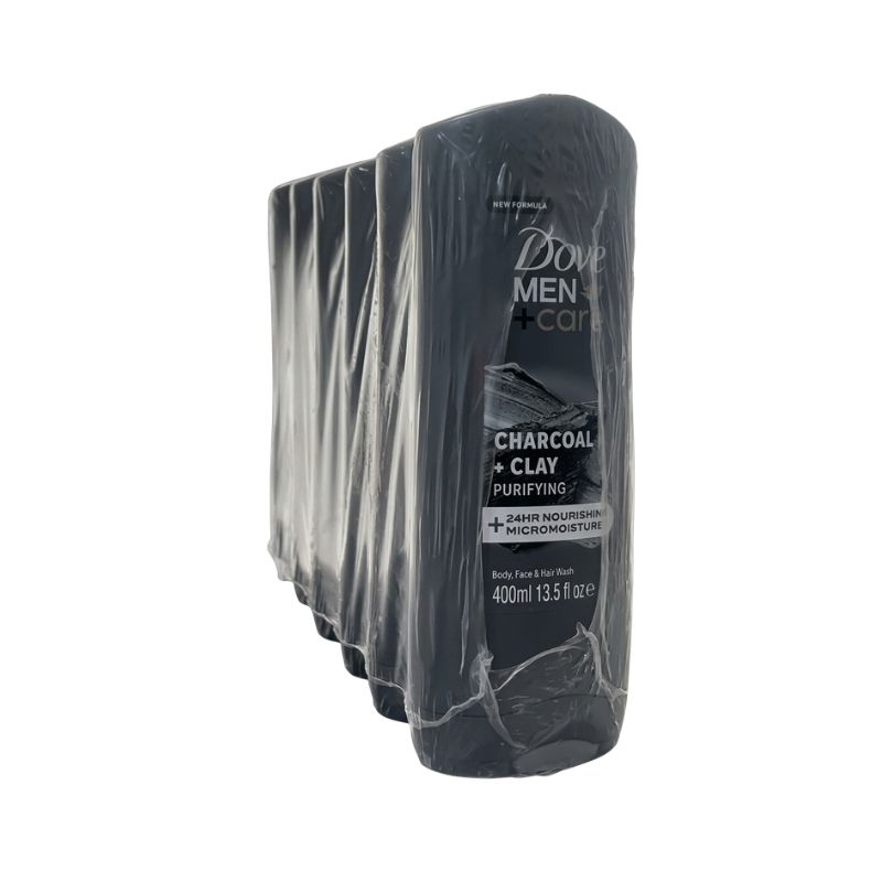 Dove Men+Care Charcoal + Clay Purifying Body, Face & Hair Wash