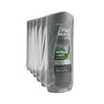 Dove Men+Care Minerals + Sage Reviving Body, Face & Hair Wash – 3-in-1 Formula with MicroMoisture™ (400ml / 13.5 fl oz) – Bulk Pack of 6