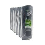 Dove Men+Care Extra Fresh Invigorating Body, Face & Hair Wash – 3-in-1 Formula with MicroMoisture™ (400ml / 13.5 fl oz) – Bulk Pack of 6